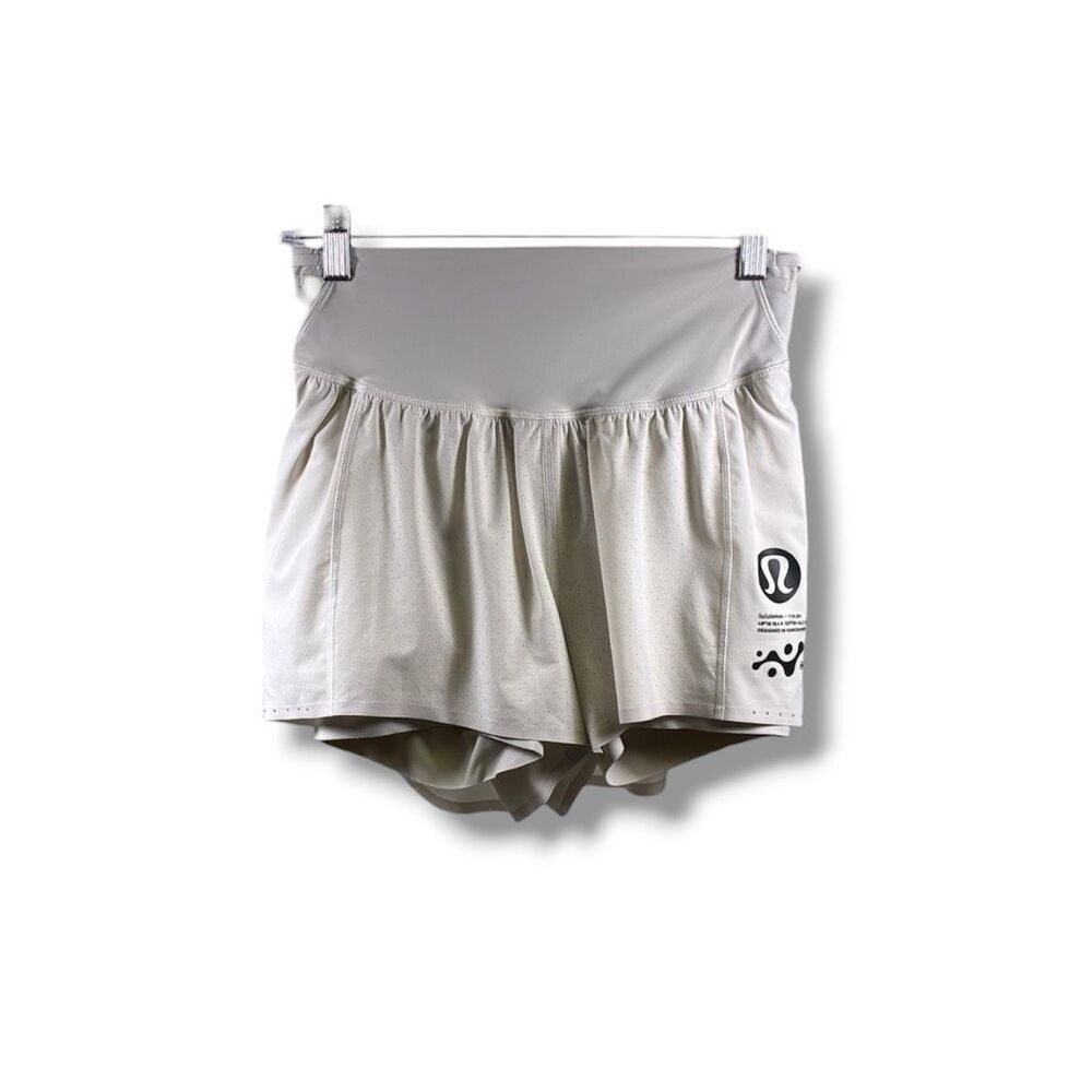 Lululemon Nulux Road to Trail High Rise Short 4” in Air Sense Perforation Bone S